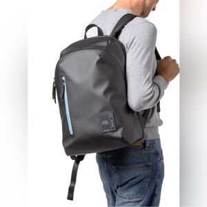 Mio mojo Sleek Gray Backpack with Blue Accents